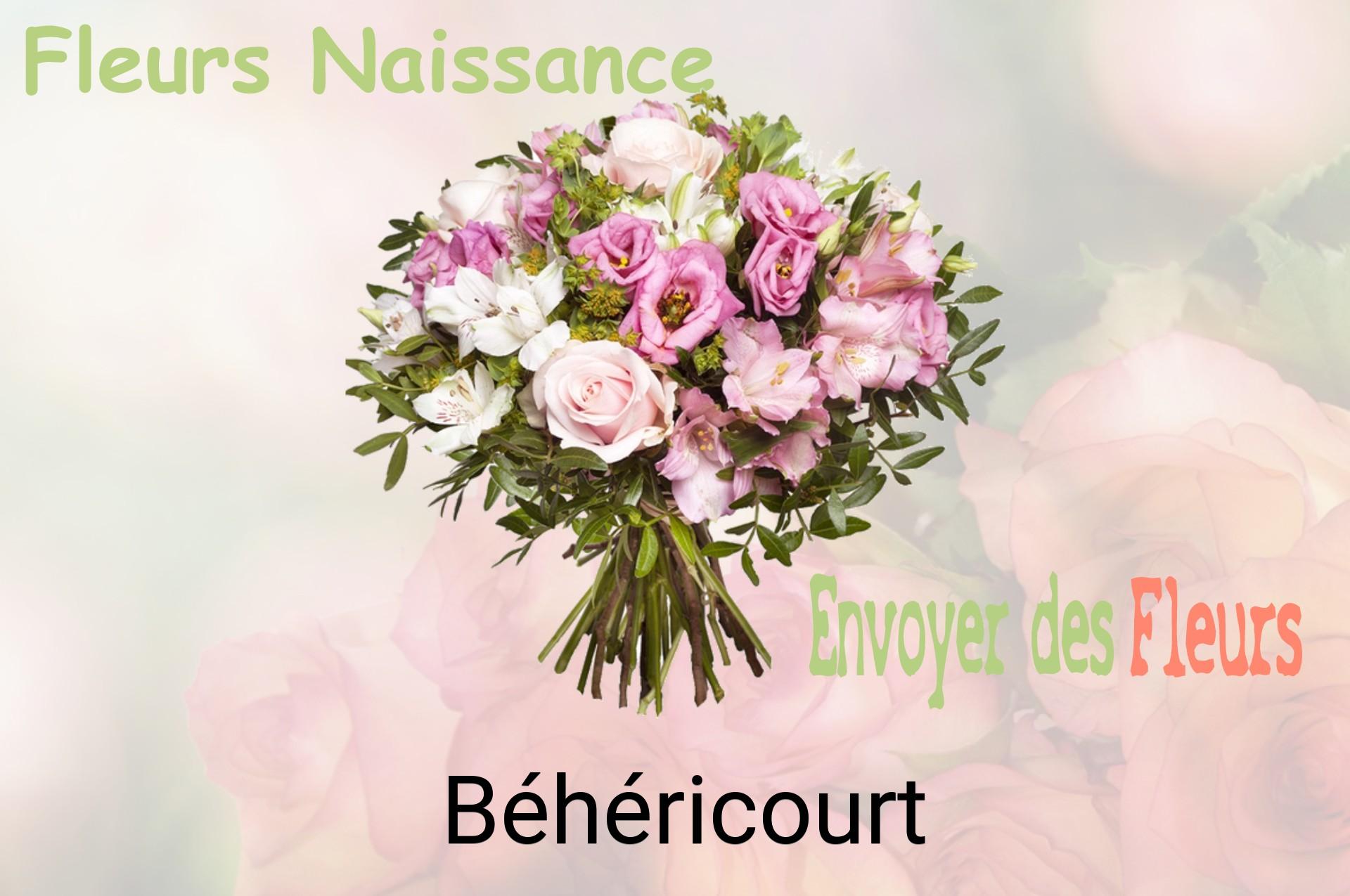 Bouquet de fleurs de naissance livré à Béhéricourt